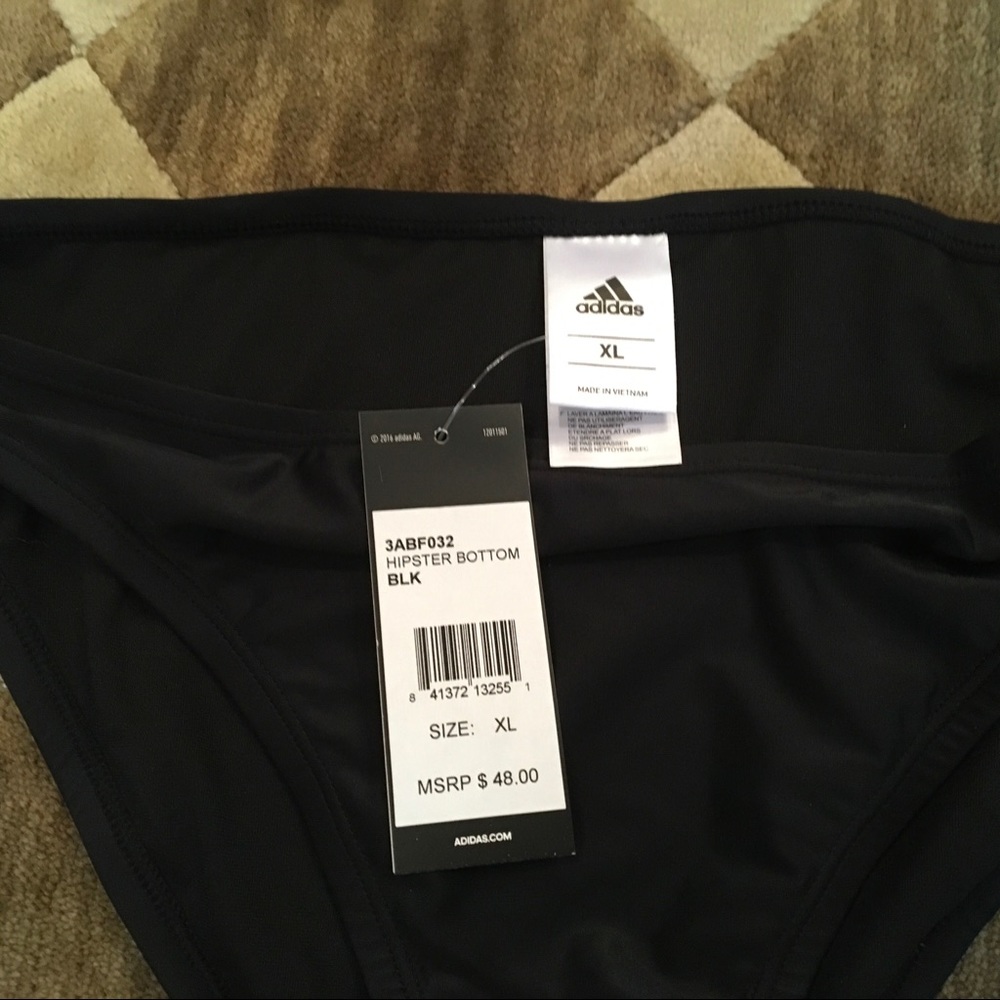 👙NWT👙Adidas solid hipster bathing suit bottoms - Picture 6 of 6